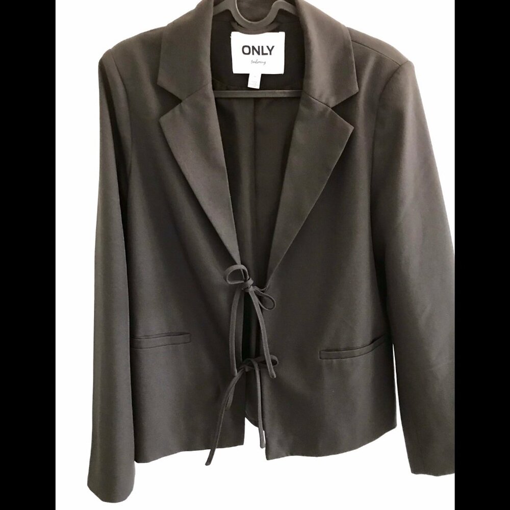 ONLY Black Tie Front Blazer